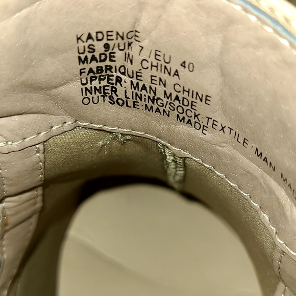 JustFab Kadence Beige Caged Zip & Buckle Booties Sz 9 - Picture 6 of 6